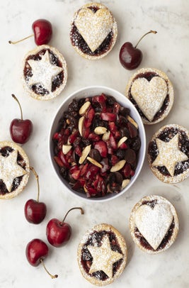 Fresh Cherry & Chocolate Christmas Mince Tarts