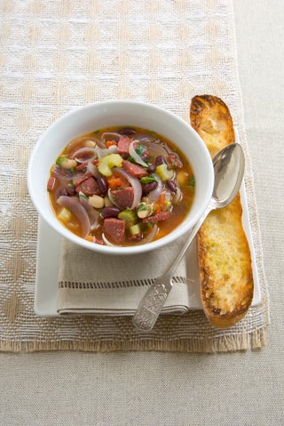 Salami And Bean Soup