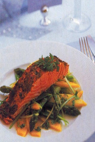 Bali-spiced grilled salmon