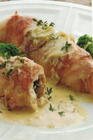Pancetta Wrapped Fish With Pastis Sauce