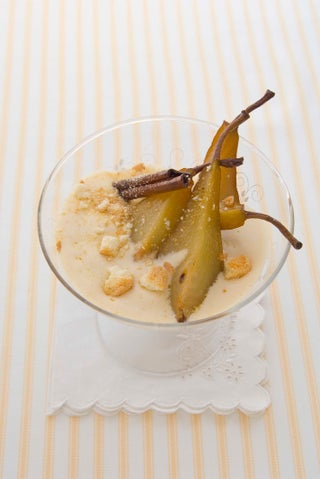 Zabaglione With Honey-roasted Pears