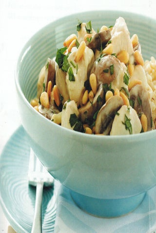 Chicken And Mushrooms In A Creamy Brandy Sauce