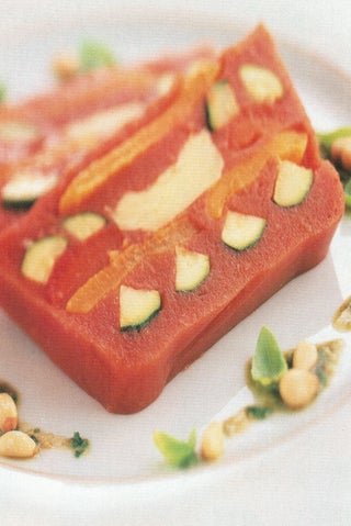 Tomato vegetable terrine