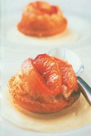 Peach Or Apricot Coconut Upside-down Muffins